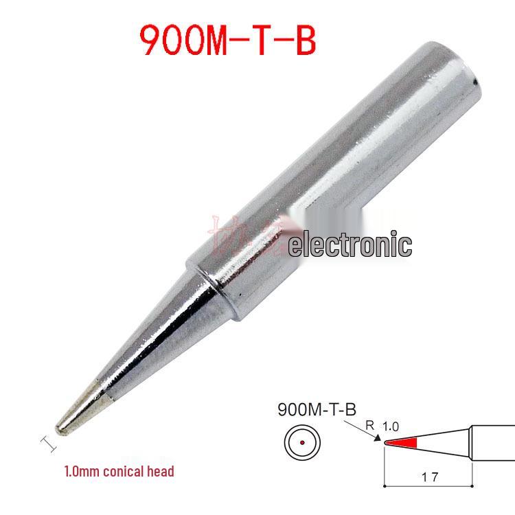 900M-T-B 1.2B Lead-Free White Light Conical Soldering Iron Tip; 900M-T-I Pointed Conical Tip.