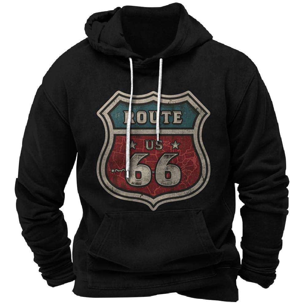 Vintage Hoodie Route 66 3d Print Hoodies Fashion Hoodies Sweatshirts Boy Women Sweats Men's Tracksuits Men Women Clothes Hoodies