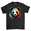 Panda Paint Drip Design T-Shirt Mens Womens Tees Top - Funny and Adorable! 100% Cotton, Funny T-Shirt Mens Womens Tees Top
