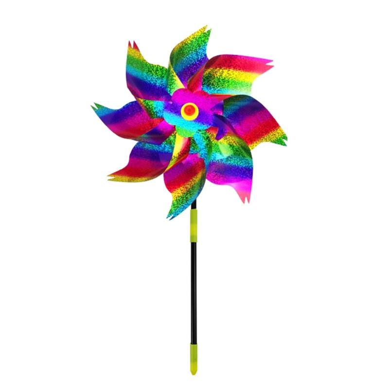 6 st Fågelskrämmor Vindsnurror Multifunktionell Trädgårds Gård Dekoration Tillbehör för Trädgårds Gård Fest Bakgrund