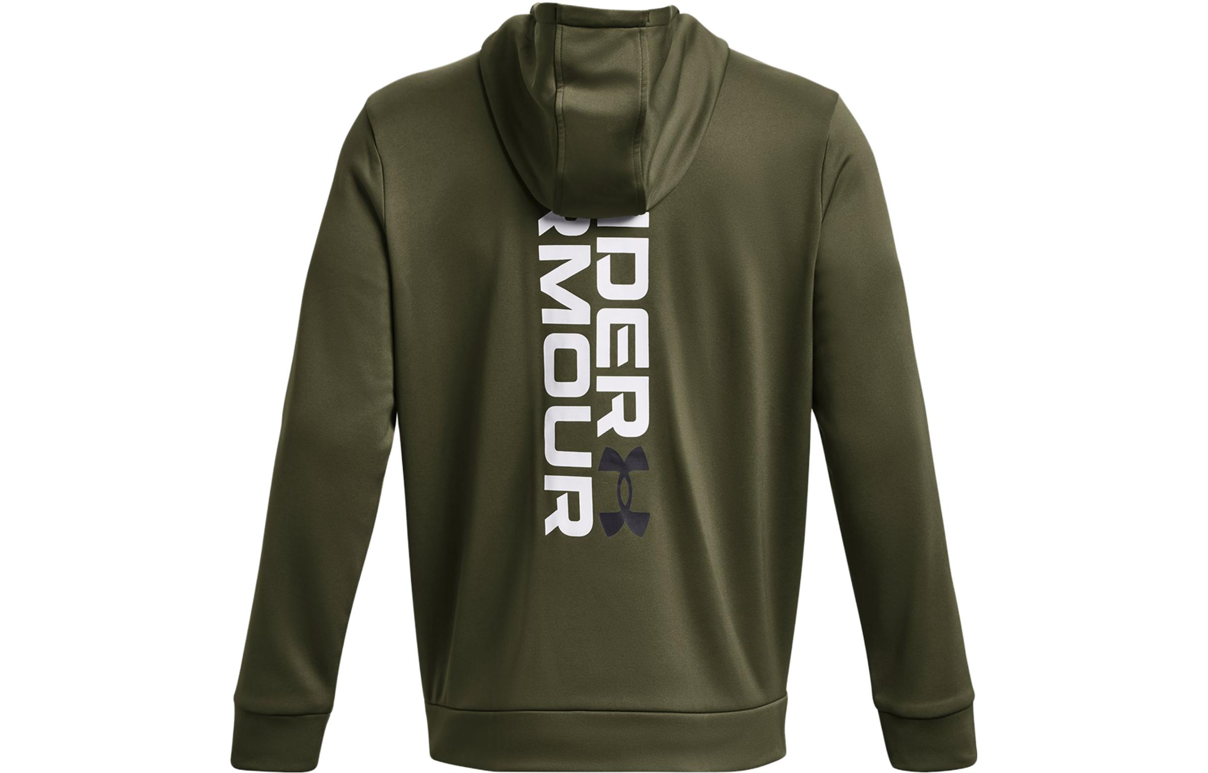 Under Armour Fleece Sweatshirts Men s Green Hooded Moderate Regular 1379745-390 XL