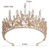 New Vintage Baroque Headbands Crystal Tiaras Crowns Bride Noiva Headpieces Bridal Wedding Party Hair Jewelry For Women