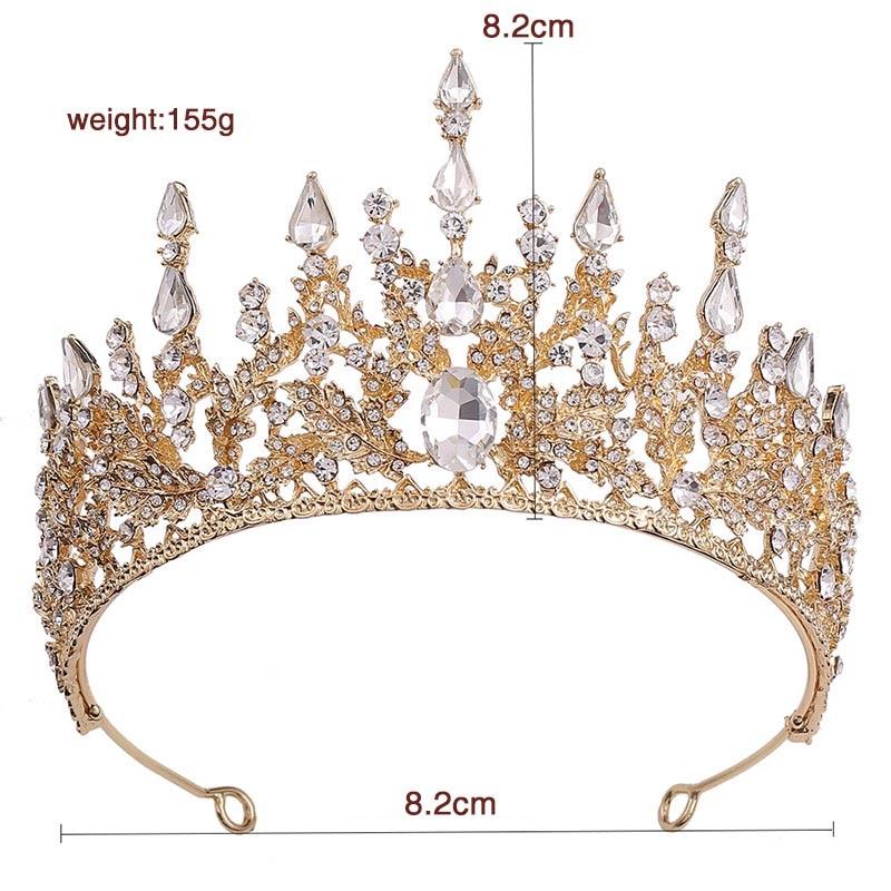 New Vintage Baroque Headbands Crystal Tiaras Crowns Bride Noiva Headpieces Bridal Wedding Party Hair Jewelry For Women