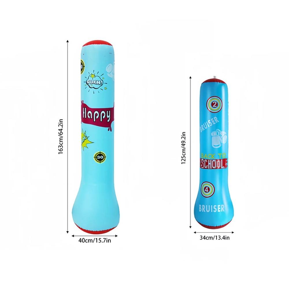 Thickened Bounce-Back Punch Bag Tumbler Design Kids Stress Relief Toy  Indoor/Outdoor Play