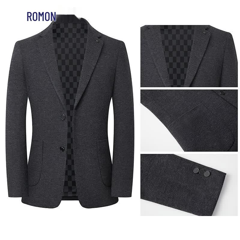 ROMON Easy-Care Wool Blend Business Casual Blazer