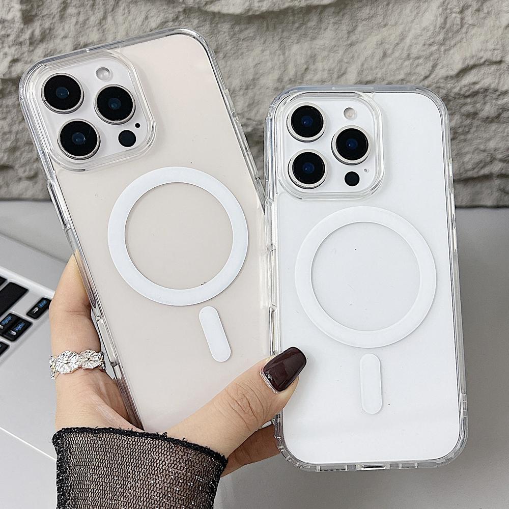 KEYISON Kamera Touch Control Button Hülle für iPhone 16 Pro Max 16 Plus für MagSafe Magnetisches Kabelloses Laden Transparente Abdeckung