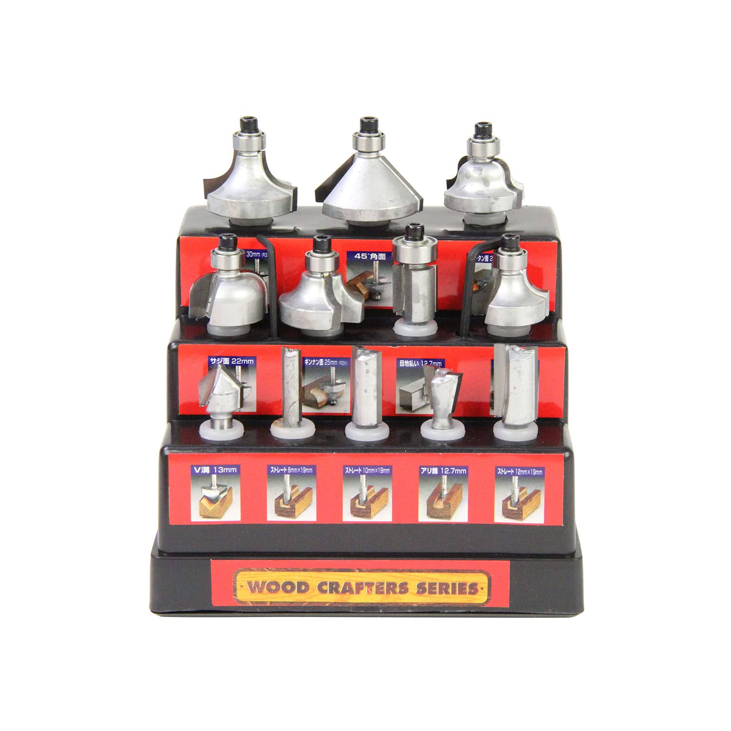 

Woodcrafter Carbide Router Bit Set, 12-piece TRB-12S