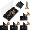 120Pcs Drawer Bottom Support Brackets,Fixing Mending Wedges,Drawer Reinforcement Repair Kit for Furniture Sagging Drawer