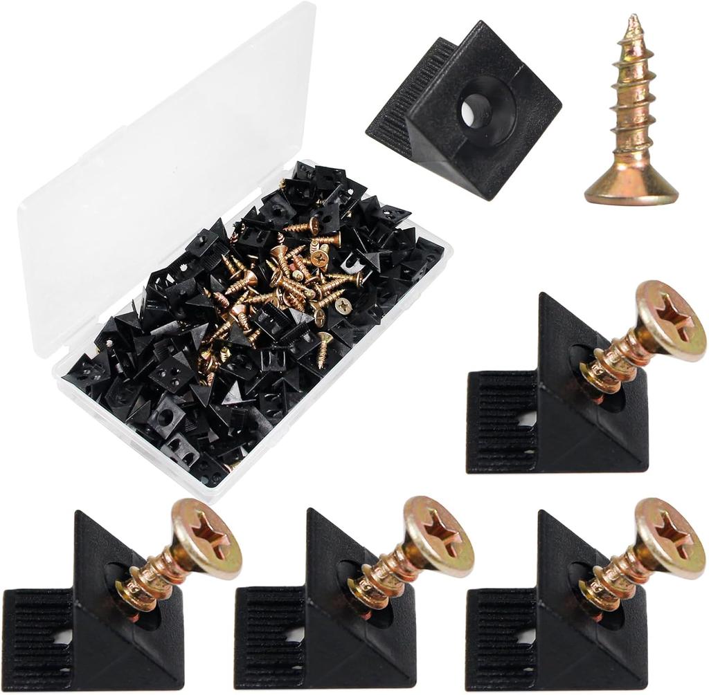 120Pcs Drawer Bottom Support Brackets,Fixing Mending Wedges,Drawer Reinforcement Repair Kit for Furniture Sagging Drawer