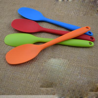 Small One-Piece All-Inclusive Silicone Soup Spoon Non-Stick Pot and Spatula Kitchen Cooking Utensils