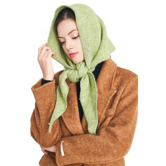 Women Knitting Shawl Wrap Solid Color Triangle Striped Knotted Poncho Blanket Autumn Winter Universal Size Scarf Cardigan