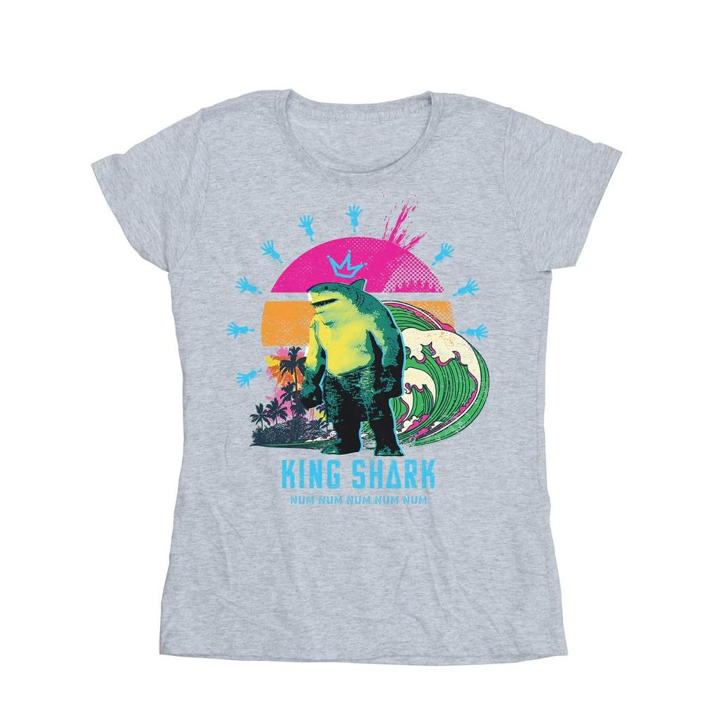 DC Comics Womens/Ladies The Suicide Squad King Shark Cotton T-Shirt