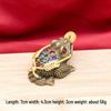 Three-Legged Golden Toad Wealth Figurine – Handcrafted Luck & Prosperity Decor for Home or Office