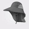 Enlarged Widened Brim Fisherman Hat Shawl Design Adjustable Rope Outdoor Hiking Hat Unisex Breathable