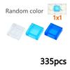 DIY Transparent Clear Building Blocks Smooth Thin Bricks Compatible with Leading Brands