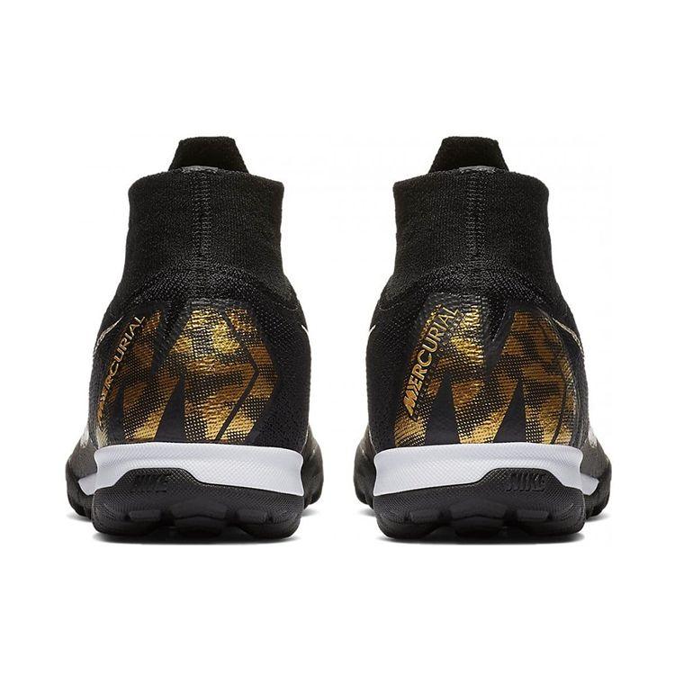 Nike SuperflyX 6 Elite TF Black Gold Men Sneakers Metallic-Vivid-Gold AH7374-077