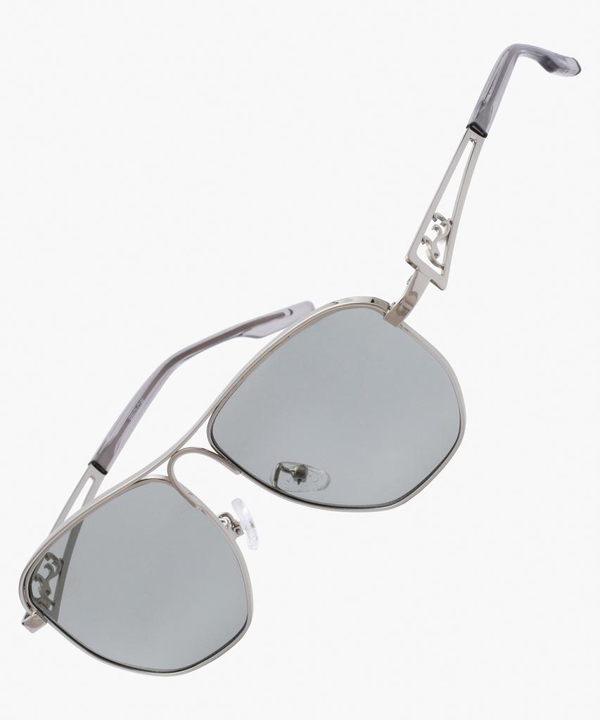 Likkeullou Rc Stainless Steel Veil Sunglasses Gray