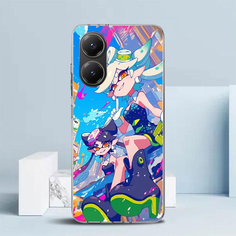 Game S-Splatoons Soft Cover for Xiaomi Poco F7 Ultra X7 X6 X5 Pro M7 Phone Case Redmi 15 15C 13 13C 12 12C 10 10C Print Shell Po