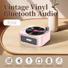 Rich Bass Vinyl Record Player HiFi Sound Waterproof Mini Wireless Bluetooth Speaker USB Interface Nostalgic Portable Speaker