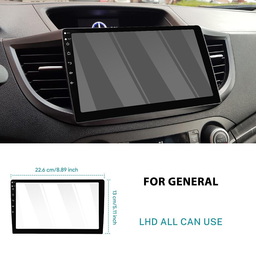 Car Tempered Glass Protective Film For 9 / 10.1 Inch Auto GPS Navigation Soft Edge Screen Protector Display Interior Accessories. 9 Inch