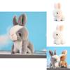 Cute Plush Bunny Keychain Pendant Fluffy White Rabbit Doll Backpack Decoration Gift For Girls