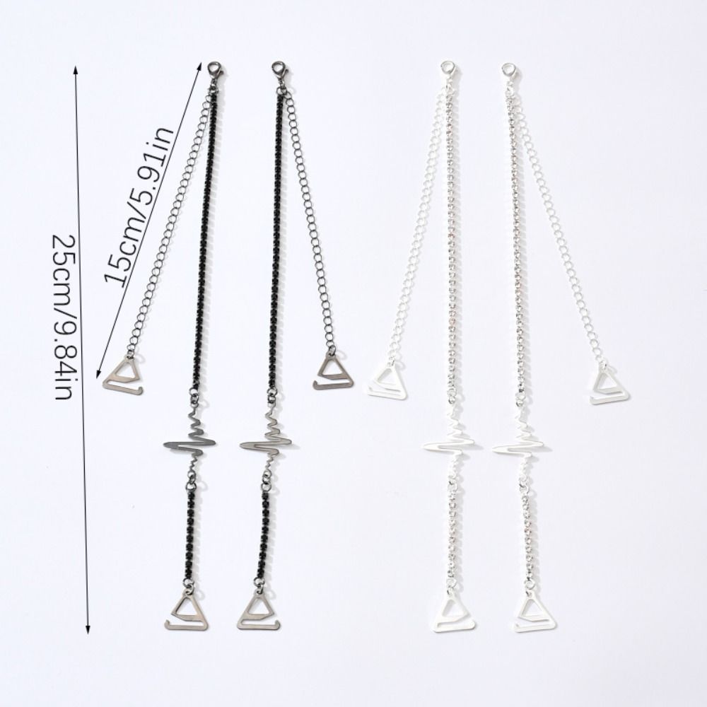 Non-Slip Rhinestone Bra Straps Sexy Off-the-shoulder Adjustable Bra Shoulder Belts Removable Decorative Underwear Shoulder Strap