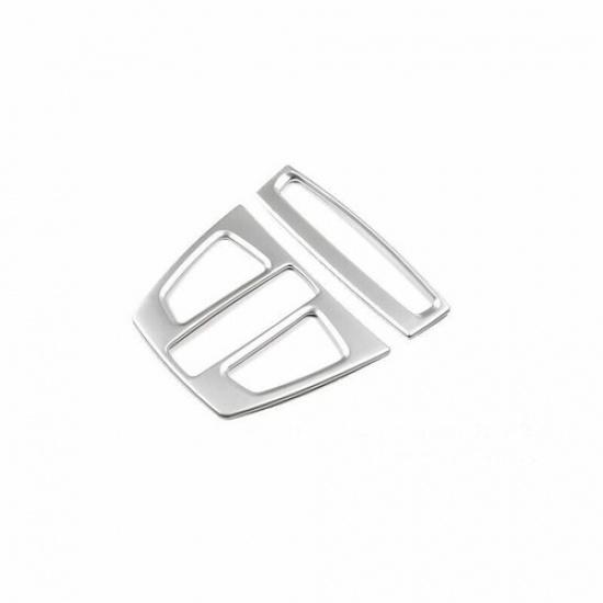 For BMW 3 4 Series GT 13-2019 Matte Silver Inner Front Reading Light Cover Trim
