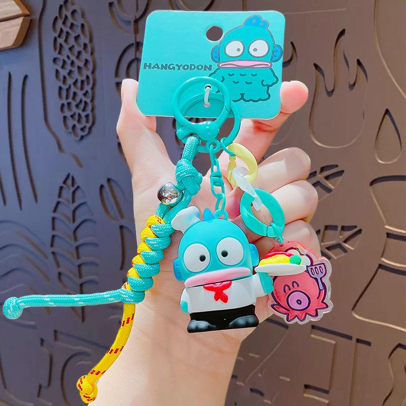 Cartoon Ugly Fish Chef Doll Keychain Car Bag Pendant Key Chain Gift