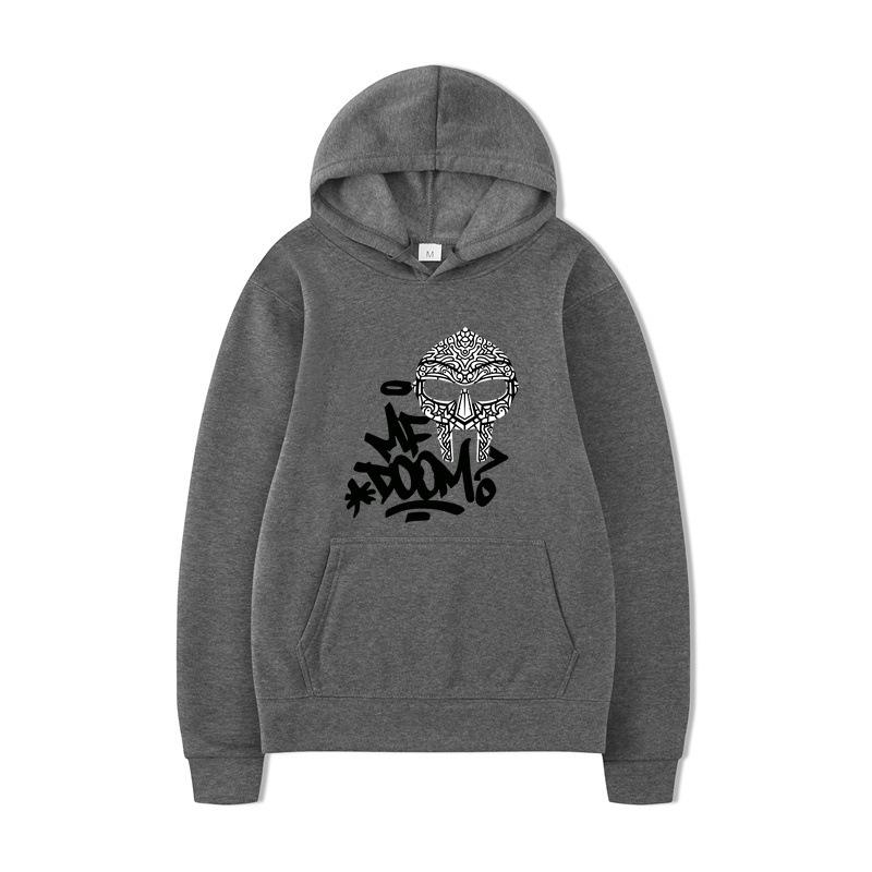 ME DOOM Printed Men's Autumn and Winter New Hoodie Brand Hoody Clothes Vintage Fashion Long Sleeve Pullovers