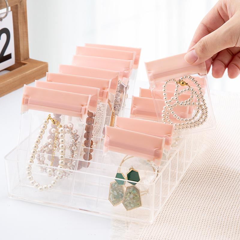 1/3/5/10Pcs Thicken Zipper Sealed Bags Clear Plastic Storage Bag for Small Jewelry Food Packing Reclosable Zippers Sealing Bag