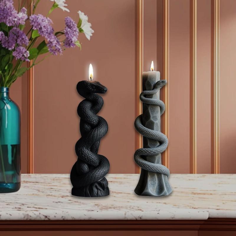 Blumen Schlangen Säulenkerzenform Silikonformen Ornamentformen Handgefertigte Gussformen Gipsformen Bastelbedarf