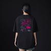 ASTRAL PROJECTION [Oversized] Graffiti 13-Count Cotton Round Neck Short Sleeve T-Shirt_Black