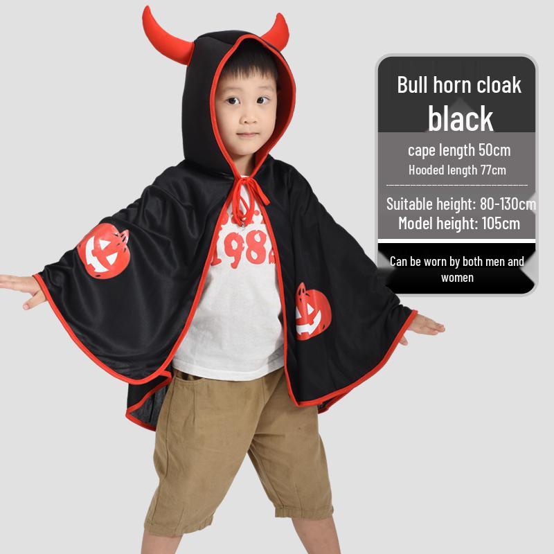 

Дитячий Хелловінський костюм вампіра та відьми з плащем та накидкою See description for size