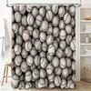 Baseball Shower Curtain Set Waterproof Sports Theme Bathroom Decor Vintage Baseball Lover Gift Home Decor Modern Style