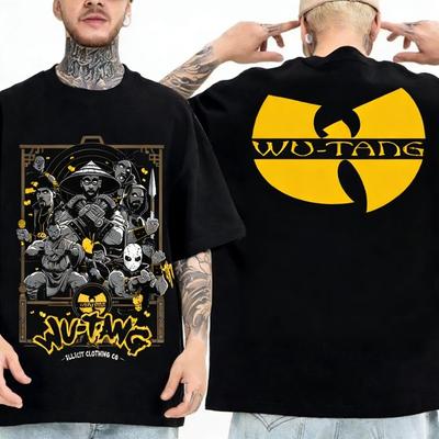WUTANG Clan Album Poster Peripherals Printed Tshirts Classic Street Hip Hop Music Fashion Tee Men Women Oversized Harajuku Top