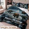 Custom Name Text 3Pcs Bedding Set Teenage Mutant Ninja Turtles Duvet Cover And Two Pillowcases