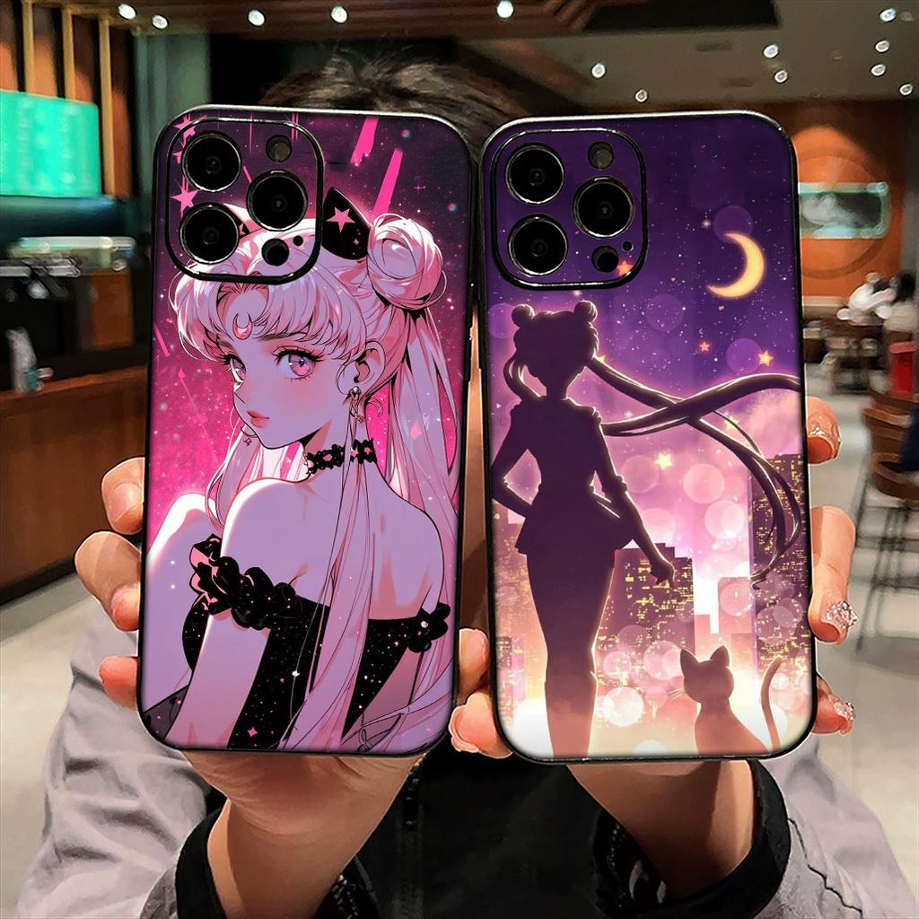 for Xiaomi Redmi Note 14 12 13 ProPlus A3 Pro Plus 12C 13C 14C 5G Phone Cover Case Anime S-Sailors Cartoon Moon