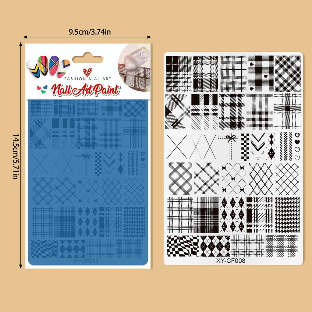 Fashion Nail Art Stamping Plate Manicure Nail Art Design Decoration Accessories for Home and Professional Salon Use