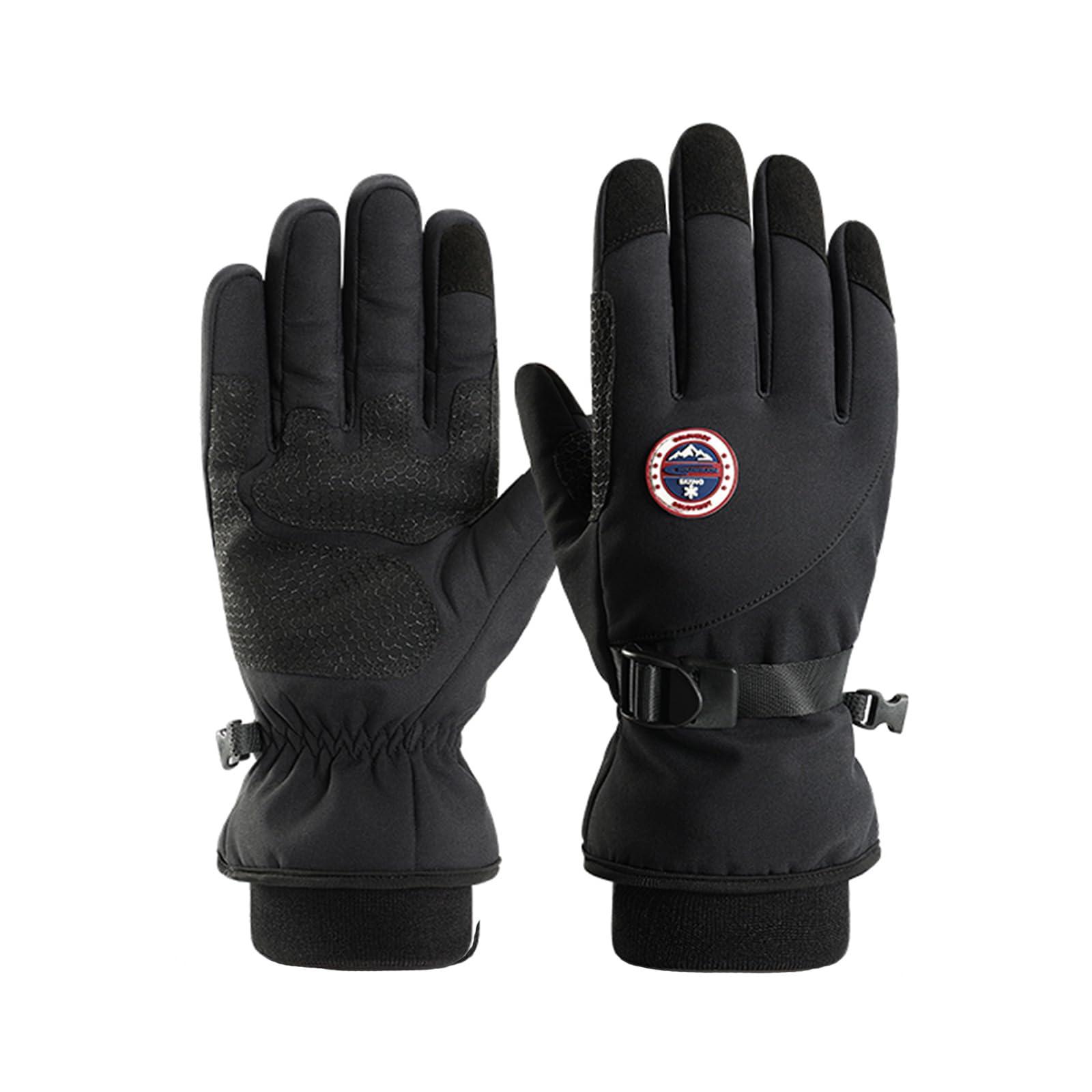 

MORGEN SKY Ski and Snowboard Perfect for Outdoor Activities like Winter and Snow Removal Men s Gloves, Thick, Warm, Water-Repellent, Non-Slip, Skiing, чёрный