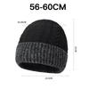 Winter Two-Color Stitching Wool Cap Men Warm Ear Protection Knitted Cap