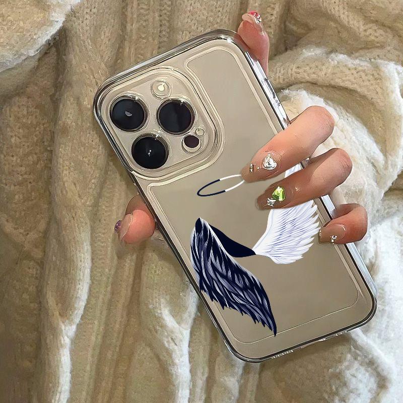 Cool Demon Wings Phone Cover Case for iPhone 17 Air 16 15 14 13 12 11 Pro Max Plus Mini Xs X 8 7 Soft Transparent Cover Fundas