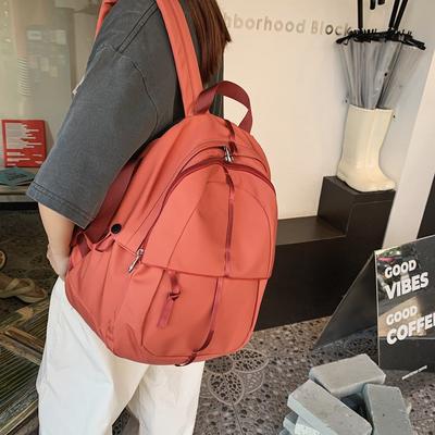 Schoolbag Korean Version Ins Backpack Female Mori School Bag Male Japanese Harajuku Large-capacity Campus Simple Backpack