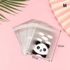 100Pcs/Pack Panda Decoration Self-Adhesive Cookies Bag Wedding Candy Bags