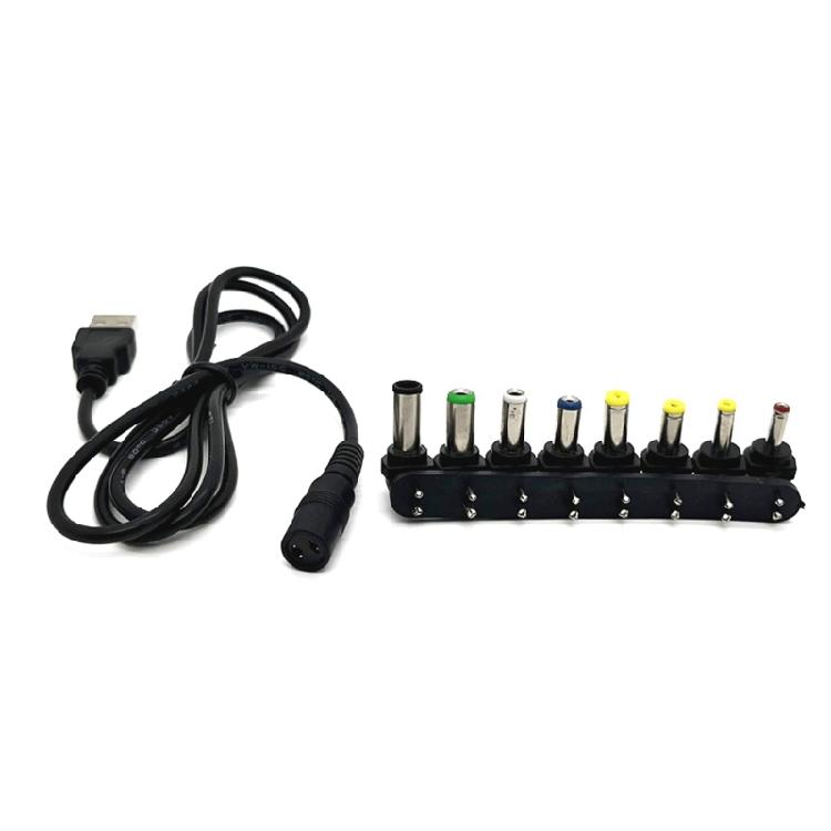 USB5V To DC9V 12V Converter Cable USB to DC9V 12V Charging Cable with 8 Adapters
