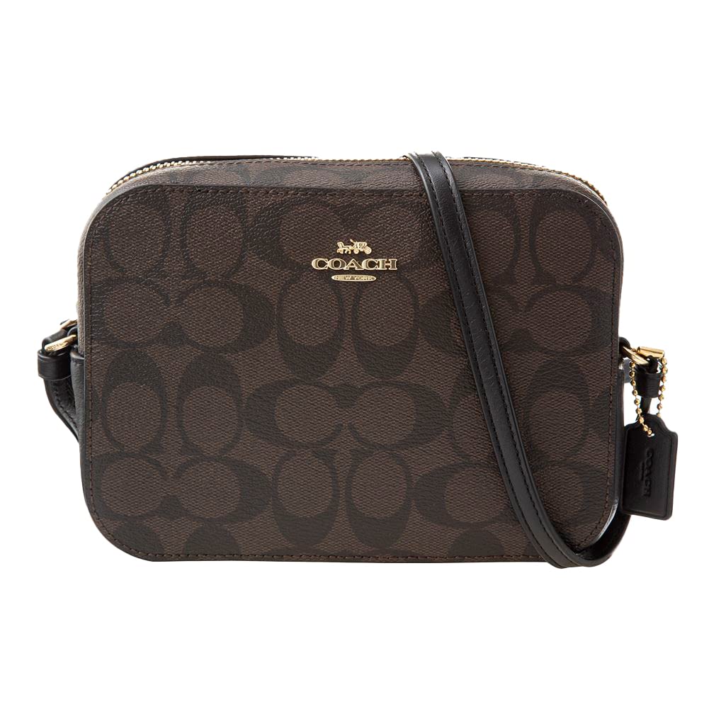 

Сумка через плечо 91677 IMAA8 Мини-сумка для камеры Мини-сумка Клатч Коричневый x Черный [Coach] [Аутлет] Женская [Товар]