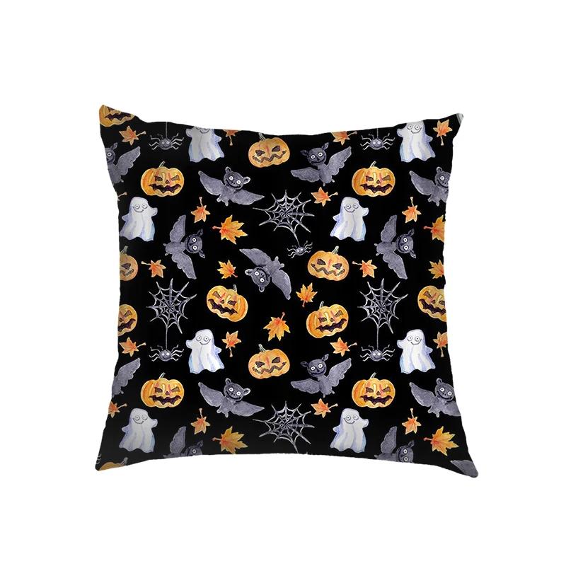 Vampire Bat Ghost Print Cushion Covers Gothic Style Pillowcases Bedroom Office Living Room Pillowcase Throw Pillow Cover Gift