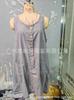 Women Sleeveless U-Neck Tank Dress Button Front Pocket Casual Loose Mini Dress