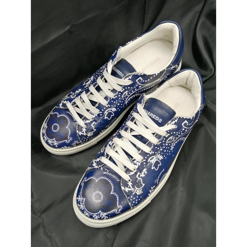 Used DSQUARED2 SIZE 41 (26CM) / Bandana Pattern Paisley Pattern Sneakers