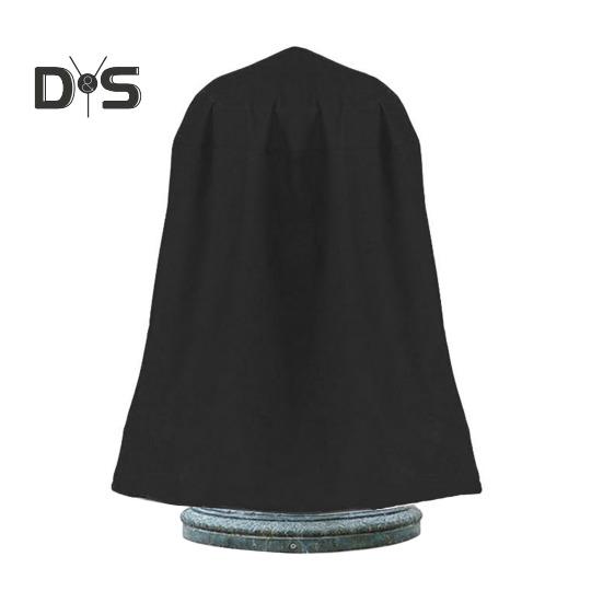 Waterproof Fountain Protector with Drawstring Simple Installation Reusable Oxford Cloth Garden Statue Cover with UV-Resistant Coating