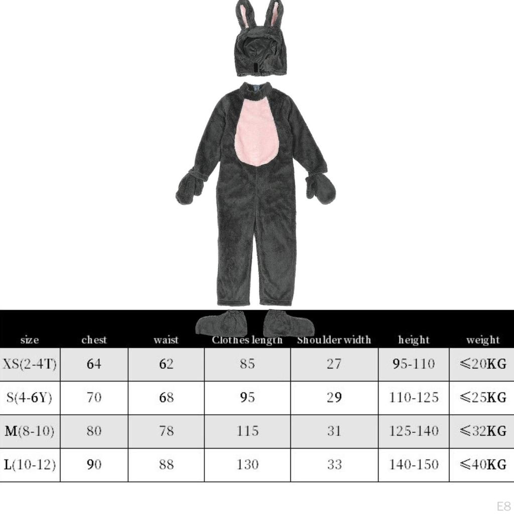 Halloween Hasenkostüm Cosplay Outfit Tier für Themenparty Kind